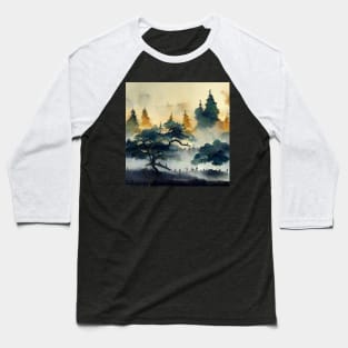 Foggy mountain Baseball T-Shirt